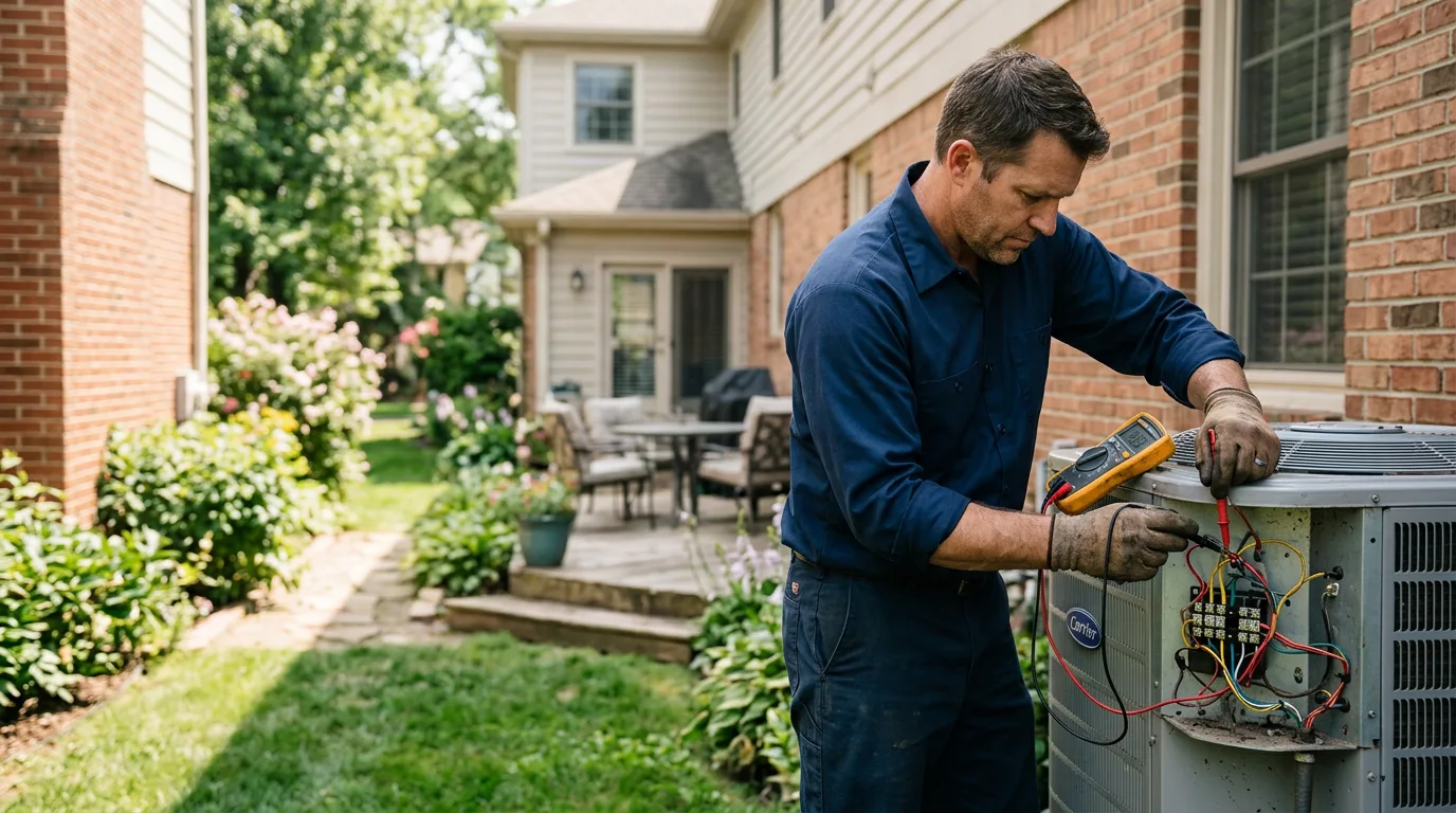 HVAC technician working near New Berlinville, PA